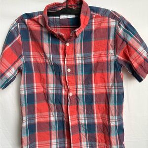 Old Navy Red and Blue Plaid Men's Shirt